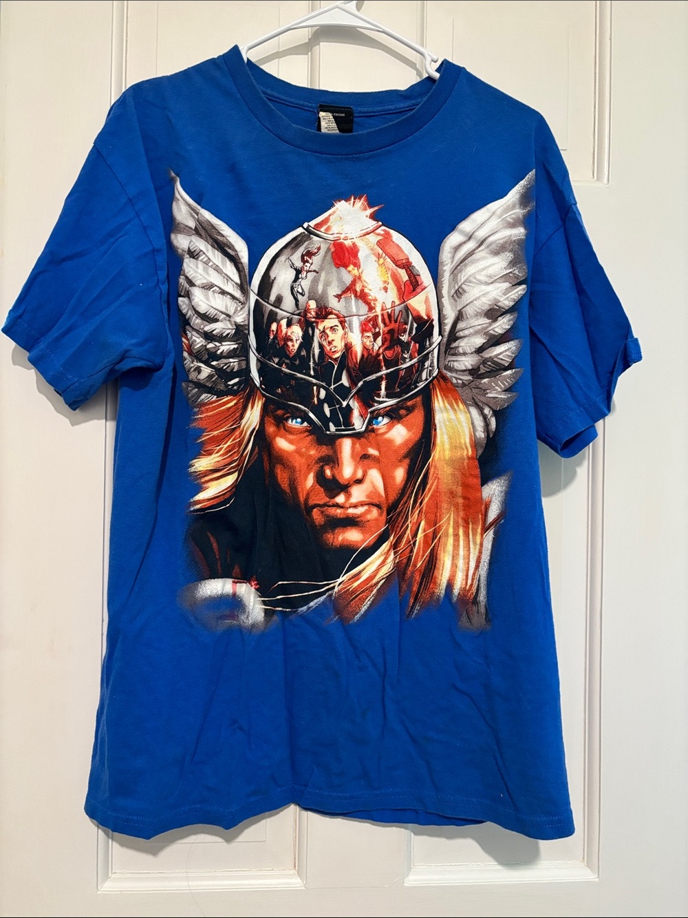 Marvel Blue Thor Graphic Short Sleeve Tee